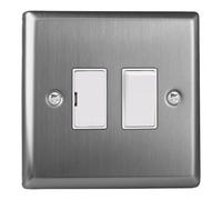 Varilight XT6W Unités de connexion à éperon fusible, Acier brossé, 91x91x30mm