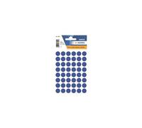 Vario - Papier - mat - auto-adhésif - bleu foncé - diamètre 12 mm 240 étiquette(s) (5 feuille(s) x 48 étiquettes