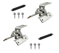 Vario Pince réglable pour support trapézoïdal en tôle compatible avec A2 avec filetage angulaire, vis et joints pour fixation sur perles et profilés