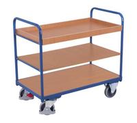 VARIOfit VARIOfit Chariot à étages bas 1 000 × 600 mm 2 plateaux et 1 tablette Quantité:1