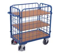 VARIOfit VARIOfit Chariot à étages bas 1 000 × 700 mm 3 plateaux 4 côtés Quantité:1