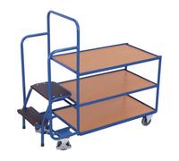 VARIOfit VARIOfit Chariot de préparation de commandes à 3 plateaux bas Quantité:1