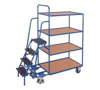 VARIOfit VARIOfit Chariot de préparation de commandes à 4 plateaux hauts Quantité:1