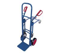 VARIOfit VARIOfit Chariot en tube d'acier avec roue de support, pneus pleins, pelle 320 × 250 mm Quantité:1