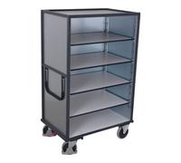 VARIOfit VARIOfit Chariot ESD à étages soudé fixe 1,045 × 685 mm parois en tôle d’acier Quantité:1
