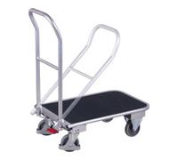 VARIOfit VARIOfit Chariot pliant en aluminium avec tapis en caoutchouc strié 720 × 450 mm Quantité:1