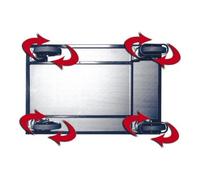 VARIOfit VARIOfit Jeu de 2 roulettes pivotantes en caoutchouc plein élastique Quantité:1