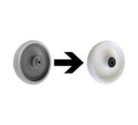 VARIOfit VARIOfit Roues en polyamide Ø 200 mm blanches, supplément par jeu Quantité:1