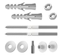 VARIOSAN Fixation de lavabo 14092, M10 x 140 mm, kit de montage professionnel complet pour lavabo, WC, bidet, urinoir