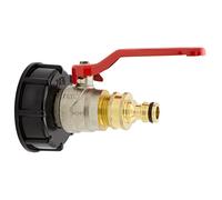 VARIOSAN IBC Sytem Gardena 16195 Robinet à boisseau sphérique avec système d'emboîtement 3/4" S60x6 Laiton