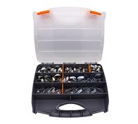 VARIOSAN Jeu de Collier pour tuyau Assortiment 12524, 100 pièces, plage de serrage 8-50 mm, largeur de bande 9 mm, W1