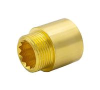 VARIOSAN Rallonge de robinet 16485, 1/2" x 15 mm, en laiton, convient à l'eau potable, conforme à la norme DIN 3523