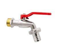 VARIOSAN Robinet à sphére 10674, 3/4", laiton, nickelé, avec raccord de tuyau