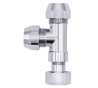 VARIOSAN Séparateur de pièces en T pour vannes d'angle 10360 (construction en laiton chromé 3/8)
