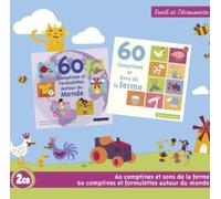 Various - 60 Comptines Et Sons De La Ferme / 60 Comptines Et Formulettes Autour Du Monde (Coffret 2 CD)