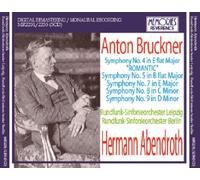 VARIOUS ARTISTS - Bruckner Symphonies 4 5 (Leipzig Radio Orchestra/ Hermann Abendroth. Studio Recordings 11/16