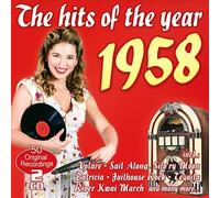VARIOUS ARTISTS - HITS OF THE YEAR 1958 2CD - DCD - E72z