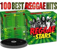 Various Artists - Reggae Stars - 100 Tracks Bob Marley, Dennis Brown, Gregory Isaacs, Sly and Robbie, Lee Perry and Many More - Reggae Music CD