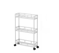 Various - Auyyhui Wagon de cuisine, stockage Gap Storage, 5,1 pouces (13 cm), 5,9 pouces (15 cm), mince avec roulettes, étagère de rangement, accessoires, nourriture, assaisonnement, bouteilles en plastique,