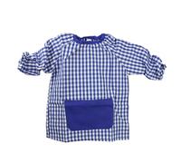 various Blouse scolaire carrée pour enfant avec une poche élastique au niveau du poignet et du cou, bleu, 3 ans