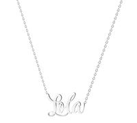 various Collier en acier inoxydable plaqué argent avec pendentif prénom personnalisable, Plateado, Acier inoxydable, Sans objet