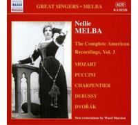 Nellie Melba – Enregistrements américains, vol. 3 – CD – Import – NAXOS