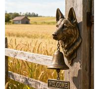 Various Dog Welcome Doorbell,2026 New 3D German Shepherd Welcome Bel,Funny Animal Welcome Doorbell,Vintage Resin Wall Mounted Entry Bell for Porch, Front Door & Garden (German Shepherd)