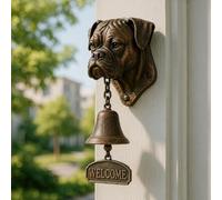 Various Dog Welcome Doorbell，Vintage Resin Wall Mounted Entry Bell for Porc | Front Door & Garden - Must-Have Lover Giftg Bell