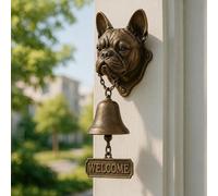 Various Dog Welcome Doorbell，Vintage Resin Wall Mounted Entry Bell for Porc | Front Door & Garden - Must-Have Lover Giftg Bell