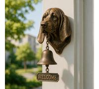Various Dog Welcome Doorbell，Vintage Resin Wall Mounted Entry Bell for Porc | Front Door & Garden - Must-Have Lover Giftg Bell