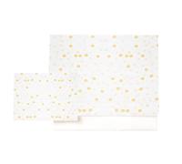 Various - Ensemble de draps pour berceau 60 x 120 cm, Linge de lit pour bébé, 100 % coton extra doux lavé en Europe - (drap-housse + drap plat + taie d'oreiller) Motif lune Beige/Blanc