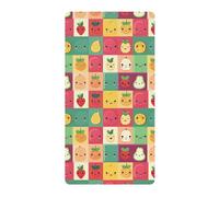 Various Fruits Draps de jeu colorés pour berceau de bébé garçons et filles 68,6 x 99,1 cm