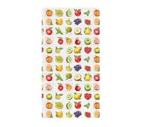Various Fruits Draps de jeu pour berceau de bébé pour garçons et filles 68,6 x 99,1 cm