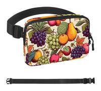Various Fruits for Thanksgiving-512 Sac banane pour homme et femme, sac banane avec sangle réglable, sac banane tendance partout pour voyage, plein air, course à pied, randonnée, multicolore,