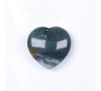 Various Materials Gemstones Rose Quartz Crystals Love Heart Shaped Amethyst Home Decoration (Color : Agate from India)