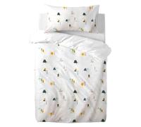 various Parure de lit réversible pour bébé 60x120cm,100% Coton,Comprenant Une Housse de Couette et Une taie d'oreiller,Parure de lit Housse de Couette 90 x 120cm avec taie d'oreiller 60 x 40cm (Farm)