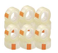 various Ruban adhésif, Bande adhésive, Bande collante, transparent extra fort 12 rouleaux 18 x 35 m, pour usage général pour l'école, la maison et le bureau
