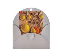 Various Seasonings Carte de vœux saisonnière avec enveloppe grise pour toutes les occasions Thanksgiving, Noël, anniversaire, mariage, fiançailles