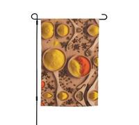 Various Seasonings Drapeau de jardin à motifs imprimés 30,5 x 45,7 cm - Drapeau décoratif en polyester imprimé double face durable pour cour, terrasse et balcon