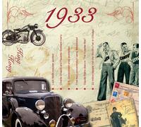 Various - See Listing - 80th Birthday Gifts For Men - 1932 Chart Hits CD and 1932 Year Greeting Card