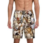 Various Shells Short de sommeil doux pour homme, confortable et respirant