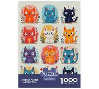 Various Voituretoon Chats Puzzle 1000 Pièces Adultes intéressant Puzzles 1000 Pièce Jeux D'adresse Cadeau 70x50cm/1000pcs
