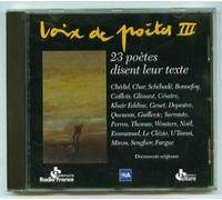 Various - Voix de poètes 3 : 23 poètes disent leur texte (Bonnefoy, Char, Caillois, Chedid, Césaire)