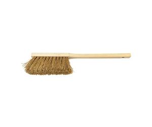 varivendo Balayette XXL en fibre de coco - Balai à main robuste avec poils naturels durs, manche en bois, idéal pour la maison, l'atelier et le jardin, durable, 43 cm