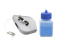 varivendo Kit de cordon de frappe avec poudre de marquage - Rouleau de cordeau en métal 30 m, la direction optimale