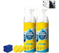 Varivox 4-in-1 Multi-enzyme Foam Cleaner, Elovain Foam Cleaner Multi Purpose, Nettoyant Climatisation Voiture, Mousse Nettoyante Climatisation, Quick Spray & Wipe All Purpose Waterless Detailer (2PC)