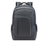 VARLIVOO Sac à Dos Homme Sacs pour Ordinateur Portable 17.3 Pouces Imperméable Cartables Grande avec Chargement USB Trou pour Écouteurs Loisir Voyage Scolaire Affaire Travail Polyester Gris