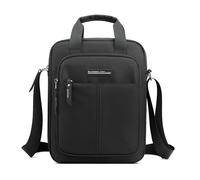 VARLIVOO Sacoche Homme Sac a Bandoulière Sacs D'épaule Mini Besace Casual Messenger Bag Sacs Crossbody pour Voyage Travail Collège Imperméable Polyester Reporter Bag Noir