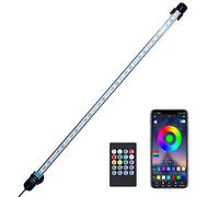 VARMHUS LED Aquarium Lumière Submersible,Lampe Aquarium de poisson avec télécommande et contrôle de APP,bricolage complet Spectrum en option Couleur et gradation intelligents Timing RGB-62cm