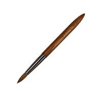 varnishea Kolinsky 100 % pure brosse à ongles acrylique manche bois de santal pinceaux de manucure professionnels pour application de poudre d'ongles acrylique - Salon & DIY Nail Art Essentials